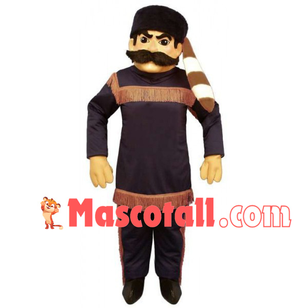 Businessman Wearing Felt Hat Mascot Costume