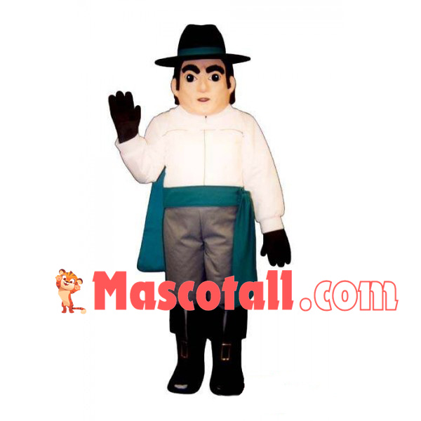 Noble Gentleman In Silk Shirt Mascot Costume