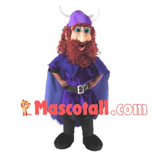 Greedy Tauren With Brown Beard Mascot Costume