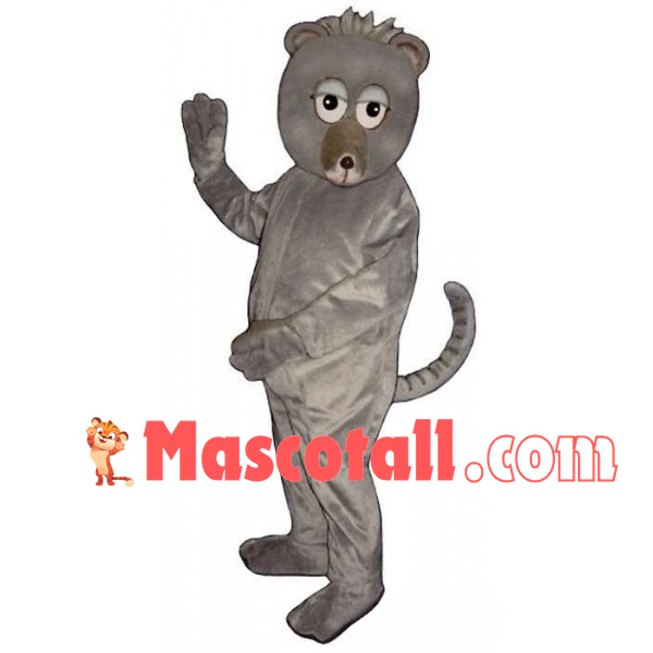 Peaceful Gray Lemur Mascot Costume