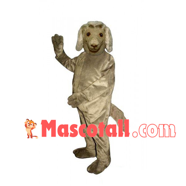 Docile Plush Collie Mascot Costume