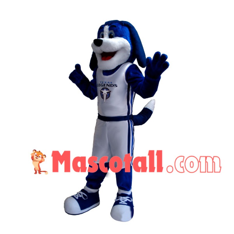 Blue Dog of Team Mascot Costume