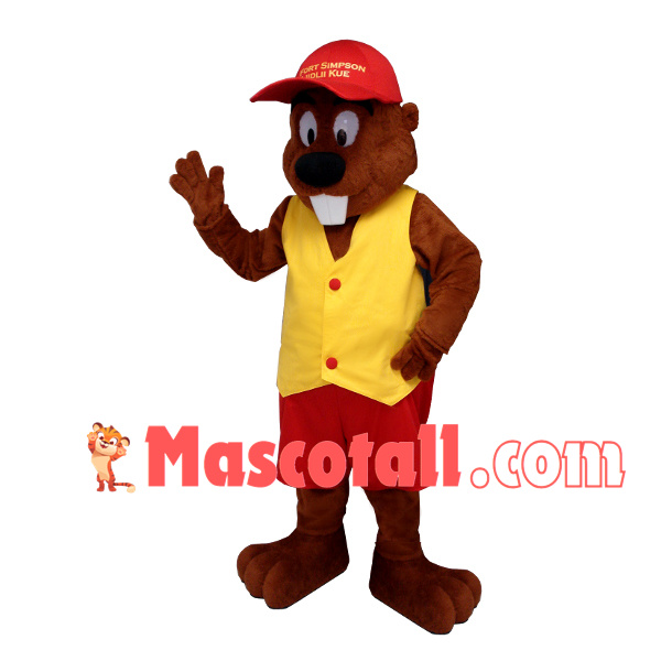 Service Groundhog of Market Mascot Costume