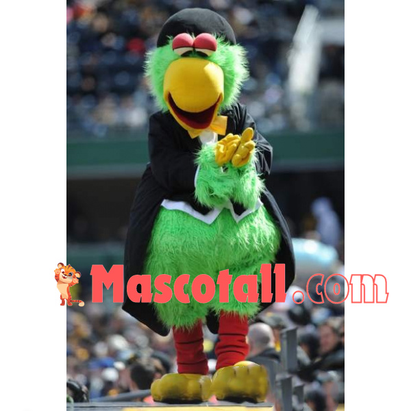Performance Guest Furry Parrot Mascot Costume