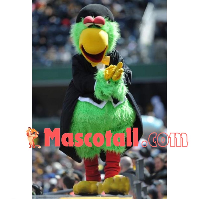 Performance Guest Furry Parrot Mascot Costume