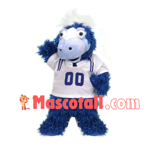 Long Wool Sport Little Dragon Mascot Costume