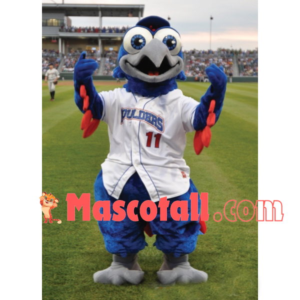 Inspiring Blue Eyed Falcon Mascot Costume