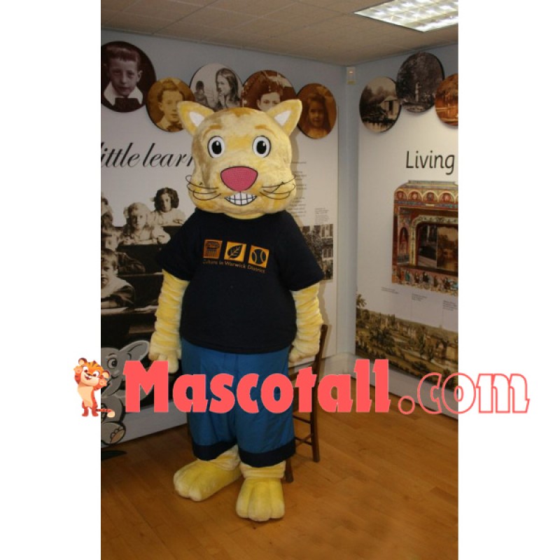 Kind Cat of the Art Gallery Mascot Costume