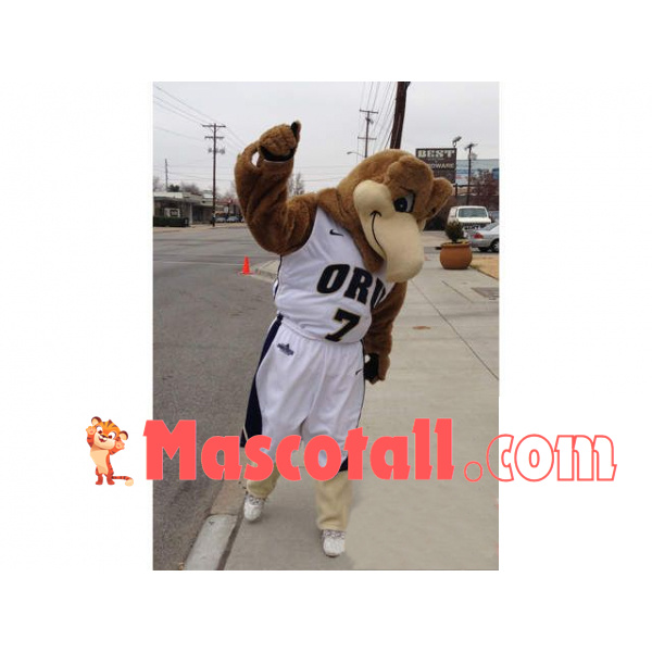 Motivating Plush Falcon Mascot Costume