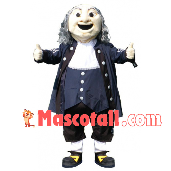 Justice Silver-haired Judge Mascot Costume
