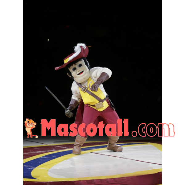 Fighting Knight With Big Face Mascot Costume