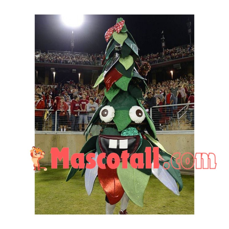 Interesting Cartoon Leafy Pine Tree Mascot Costume