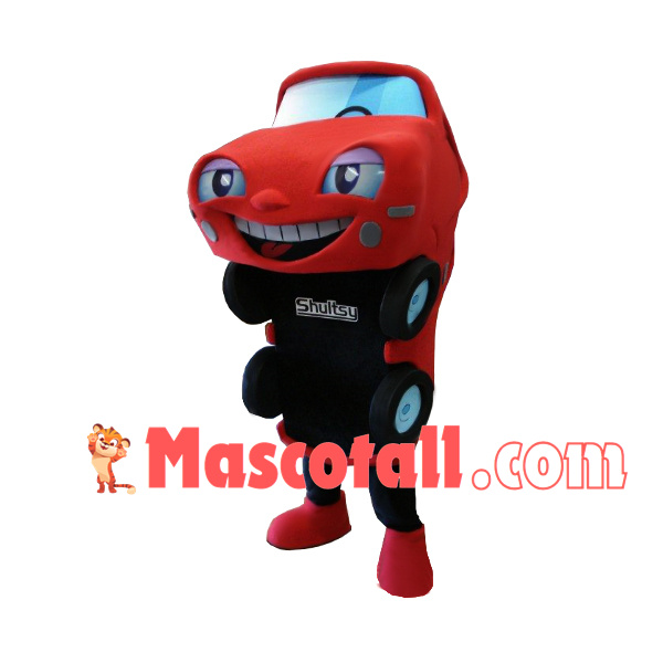 Red Car Model for Exhibition Mascot Costume