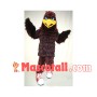 Messy Furry Eagle With Sports Shoes Mascot Costume