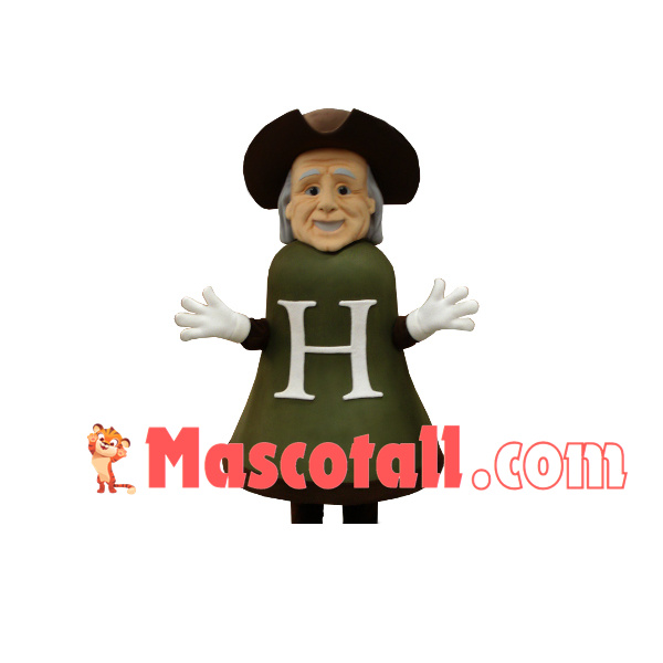 Old Man Doll With Bell Body Mascot Costume