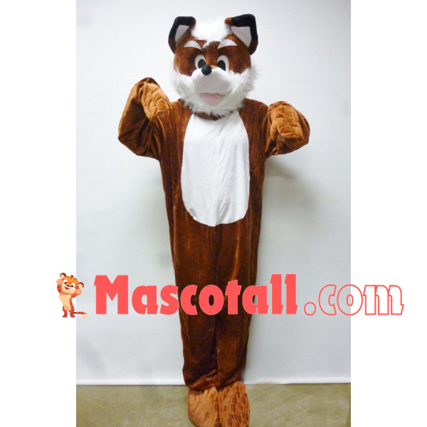 Soft Plush The Adult Brown Fox Mascot Costume