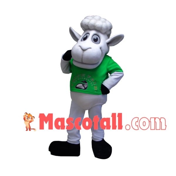 Flexible the Club Member Sheep Mascot Costume