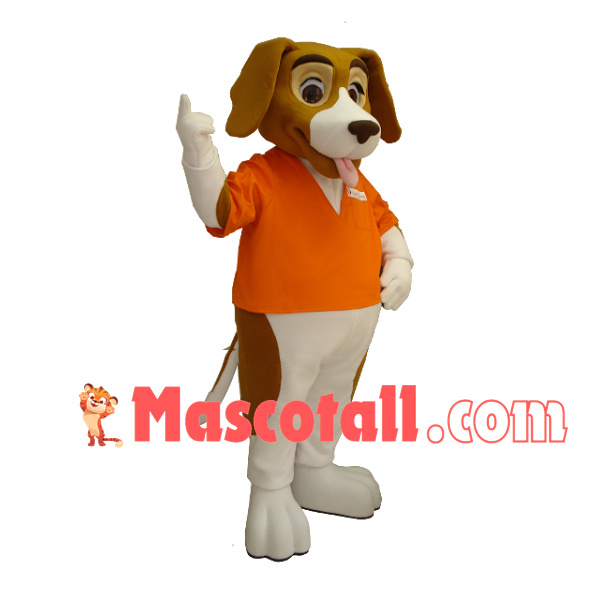 Optimistic the Staff Dog Mascot Costume