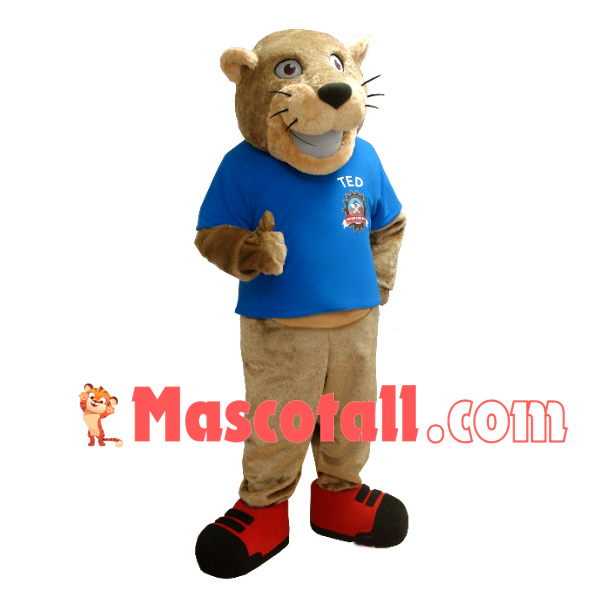 Supportive Tiger of the Global Agency Mascot Costume