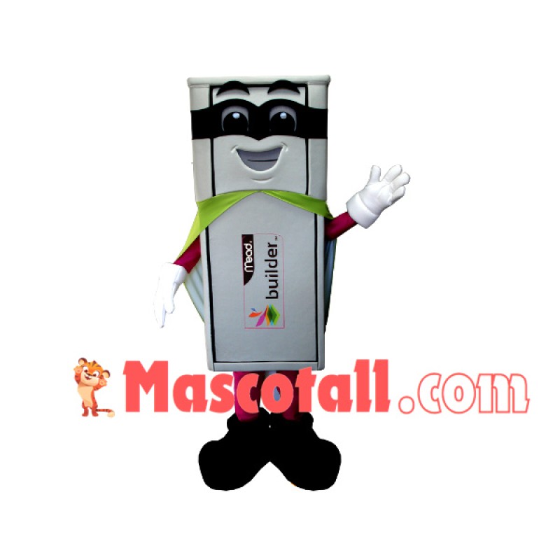 Packing Box With Guard Look Mascot Cartoon Costume