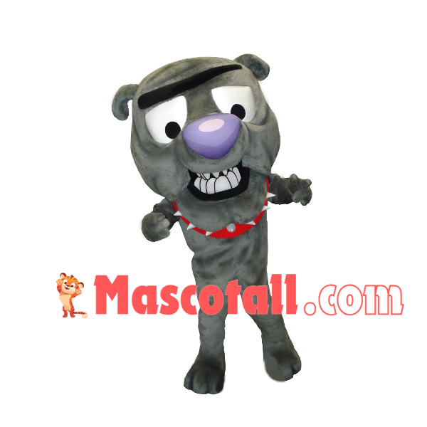 Ugly Bulldog With Purple Nose Mascot Costume