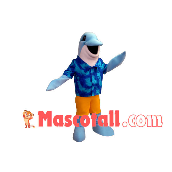 The Pool Keeper Dolphin Mascot Costume