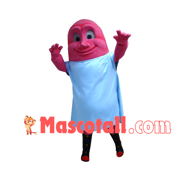 Cartoon Pink Massage Thump Mascot Costume
