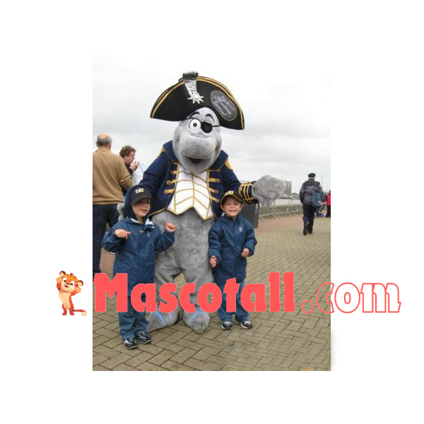 One-eyed Pirate Dog of Street Shot Mascot Costume