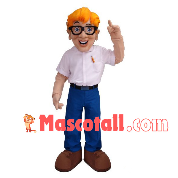 Serious The Blonde Teacher Mascot Costume