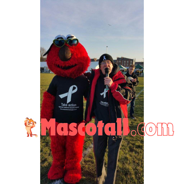 Red Furry Doll of Free Software Foundation Mascot Costume