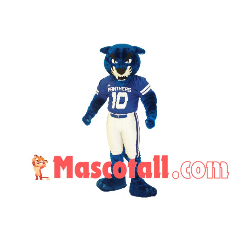 Blue Panther With Hale Body Mascot Costume