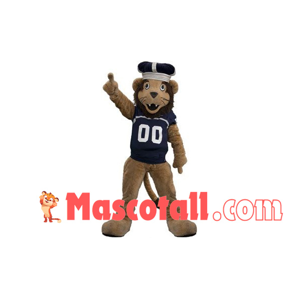 Young Lion King With Crown Mascot Costume
