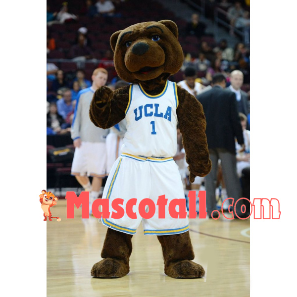 University Sports Brown Bear Mascot Costume