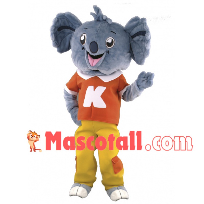 Adult Soft Koala With Blouse Mascot Costume