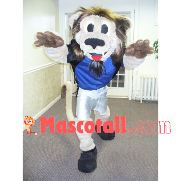 The Hairy Sports Lion Mascot Costume