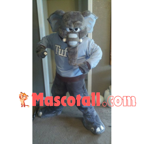 Staring Elephant Mascot Costume for Adult