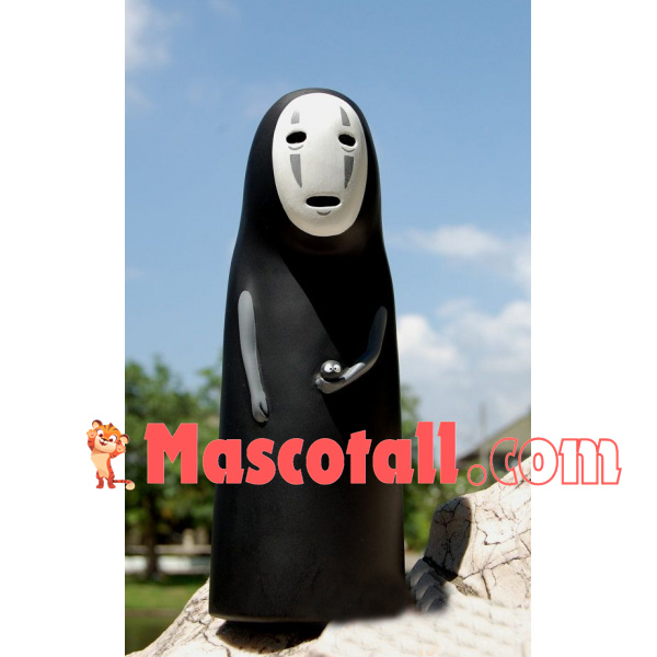 Mysterious Ghost No Face Man Cartoon Mascot Costume
