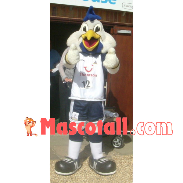 Vivid Power White Chicken Mascot Costume