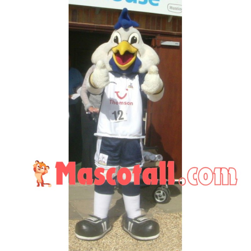 Vivid Power White Chicken Mascot Costume