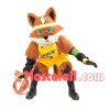 Green-eyed Thunder Fox Playing Basketball Mascot Costume