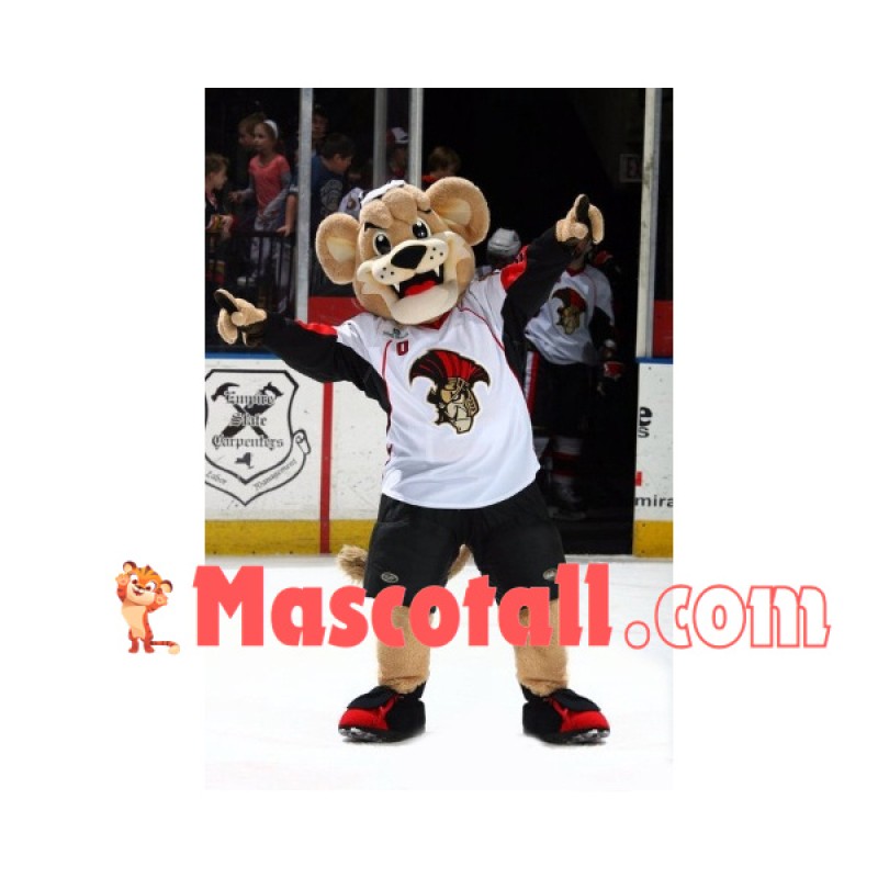 The Elite Lion of The Hockey Team Mascot Costume