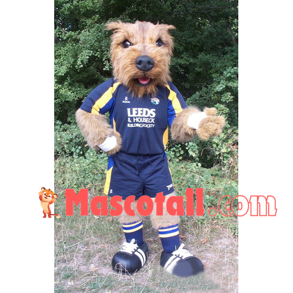 Sports Furry Dog Of The University Mascot Costume