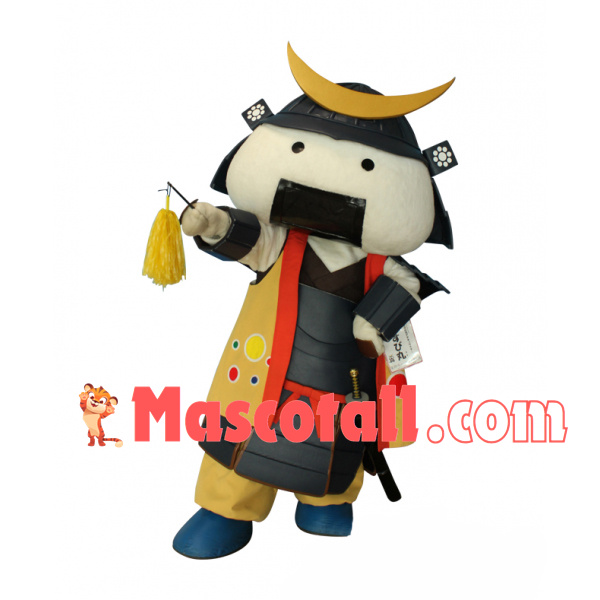 Funny Japanese Rice Ball Samurai Mascot Costume