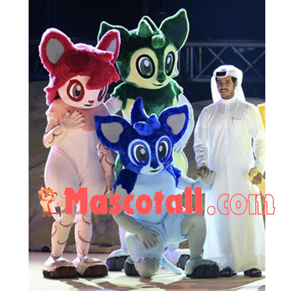 Soft Desert Jerboa Mascot Costume of The Asian Cup