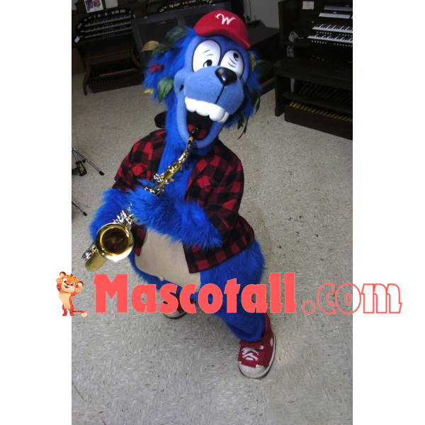 Art Dog Playing The Saxophone Mascot Costume