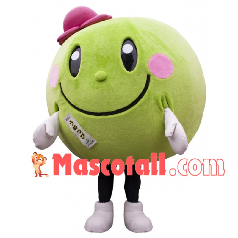 Lightweight Green Doll With Round Body Mascot Costume