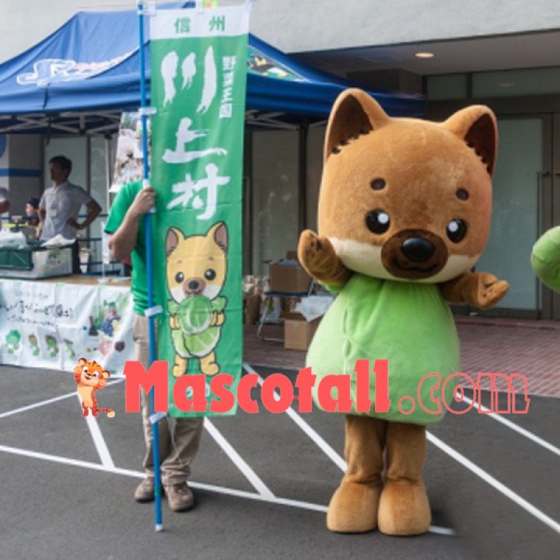 Cabbage Fox Soliciting Guests Mascot Costume