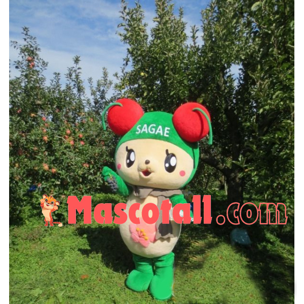 Cute Orchard Green Ant Baby Mascot Costume