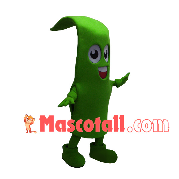 Cartoon Curved Aloe Leaf Mascot Costume