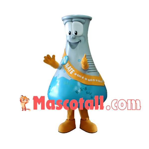 Glass Reagent Bottle of Laboratory Mascot Costume